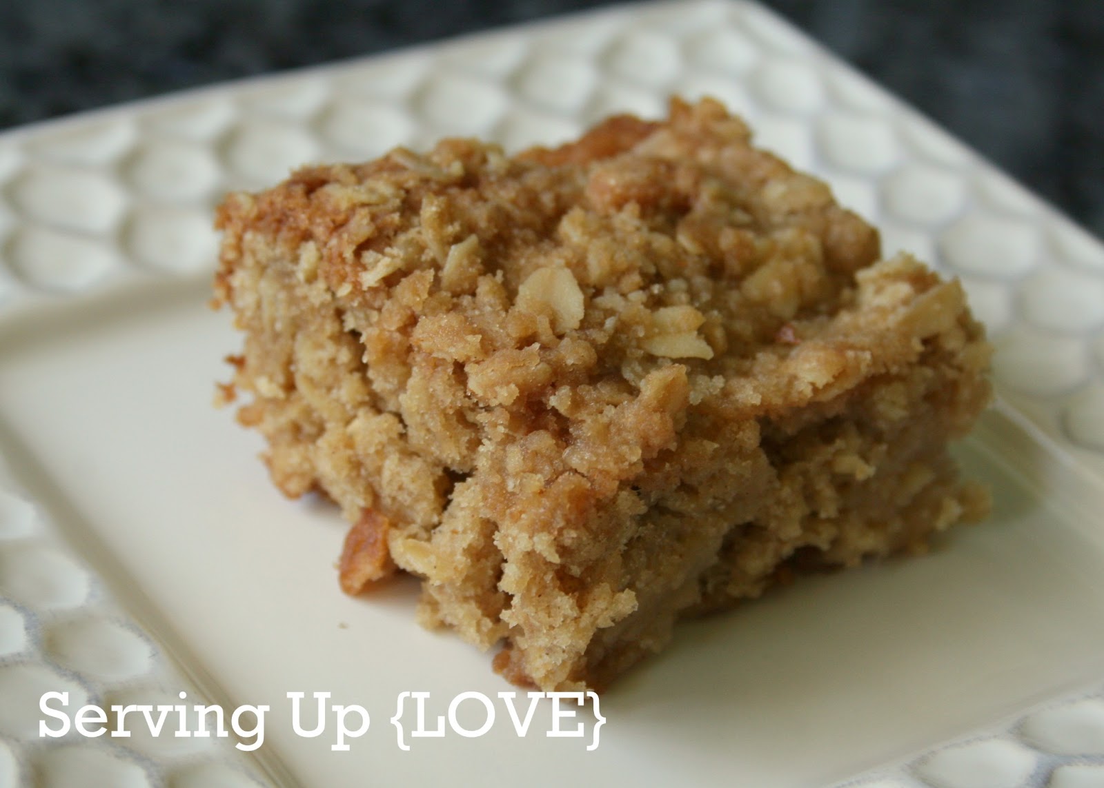 Katherine's Kitchen: Serving Up {Cake}: Spiced Oat Pear Blondies
