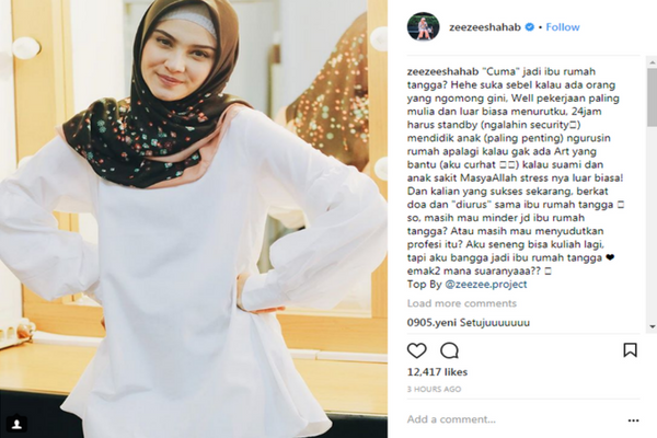 Curhatan Zee Zee Shahab ini Tamparan Keras Bagi yang Sepelekan Pekerjaan Ibu Rumah Tangga Curhatan Zee Zee Shahab ini Tamparan Keras Bagi yang Sepelekan Pekerjaan Ibu Rumah Tangga