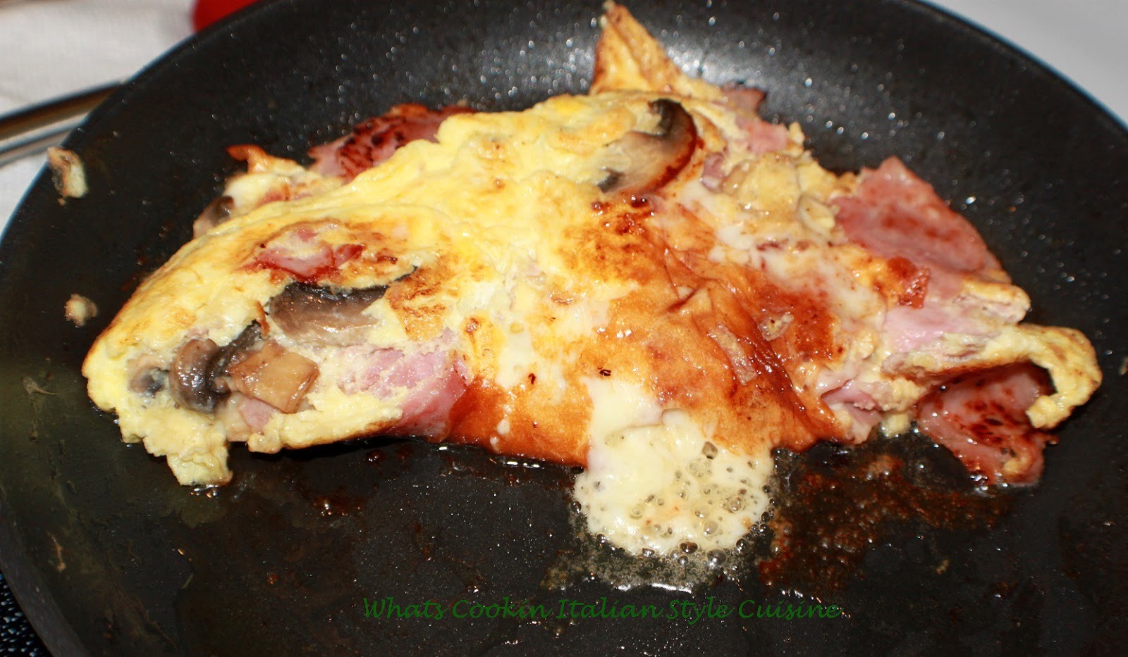 Hot Capicola Mushroom Provolone Frittata Recipe What's Cookin