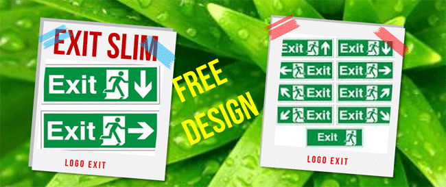 Gambar Berbagai Design Exit Slim EXIT sign Gambar Berbagai Design Exit Slim EXIT sign