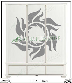 Lemari Pakaian Modern Minimalis Motif Tribal 3 Pintu Lemari Pakaian Modern Minimalis Motif Tribal 3 Pintu