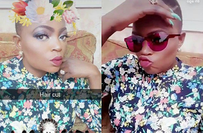 Photos Funke Akindele cuts off her hair Photos Funke Akindele new low cut