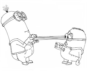 Despicable Me and Minions free printable coloring pages. Minions 3.