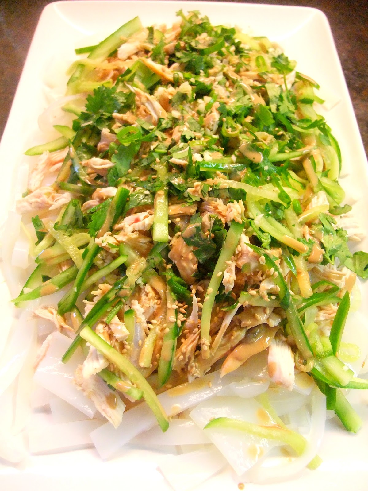 Susan's SavourIt! Pang Pang Chicken Noodle Salad...