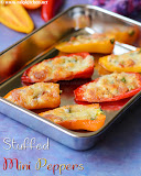Paneer stuffed mini peppers recipe Paneer stuffed mini peppers recipe