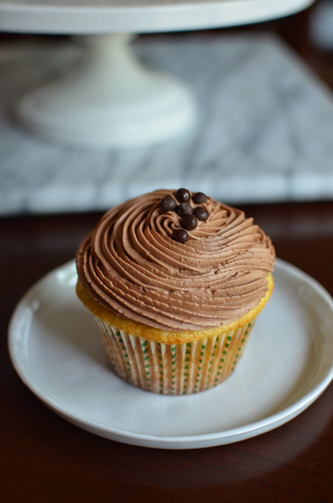 Playing With Flour Vanilla Layer Cake With Chocolate Buttercream Frosting