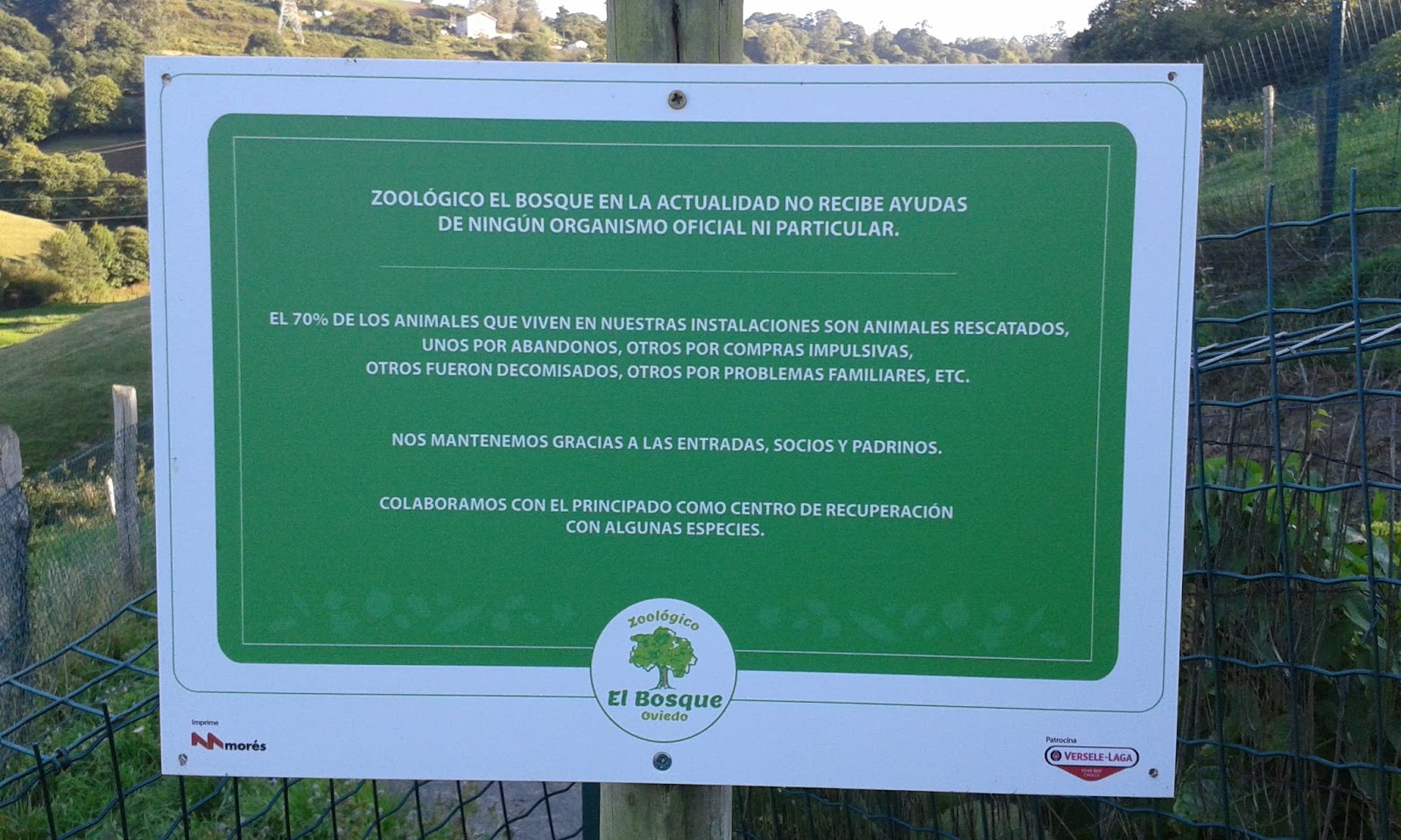 RUTAS EN ASTURIAS Zoo de Oviedo. Núcleo Zoológico el Bosque.