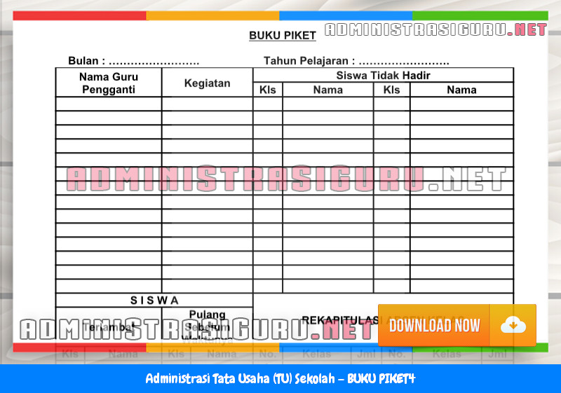 Contoh BUKU PIKET Administrasi Tata Usaha Sekolah Terbaru Tahun 2015-2016.doc Contoh BUKU PIKET Administrasi Tata Usaha Sekolah Terbaru Tahun 2015-2016.doc