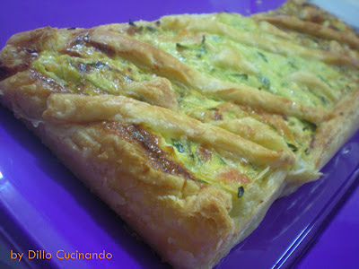 Torta salata salmone e zucchine