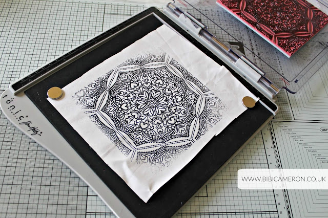 Stamping On fabric Tim Holtz Platform