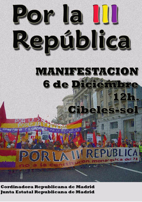 6 diciembre Manifestación Republicana