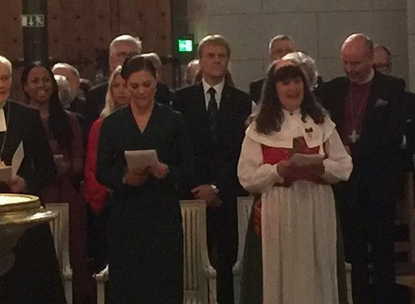 Crown Princess Victoria attended the meeting of Swedish Church Committee 2017 (Kyrkomötet 2017) at Uppsala Cathedral