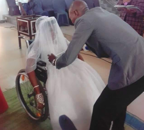  Update: Photos from the church wedding of physically challenged lady in Akwa Ibom State