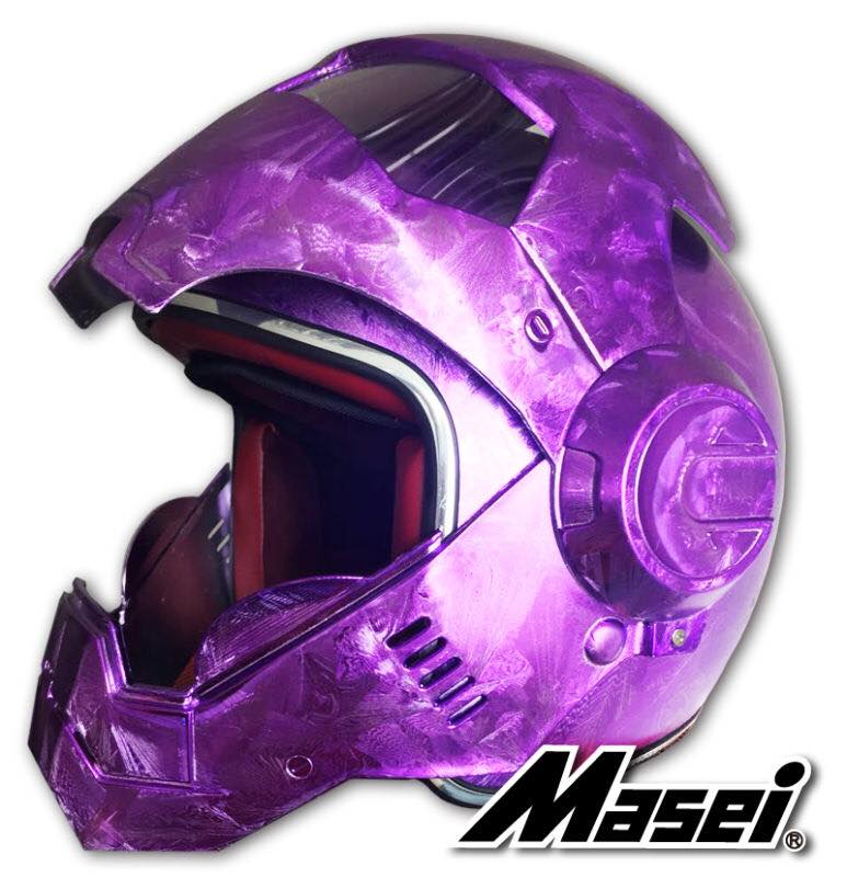 Luusama Motorcycle And Helmet Blog News Masei 610 Purple Ice Chrome