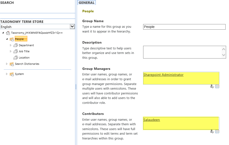 sharepoint online term store permissions