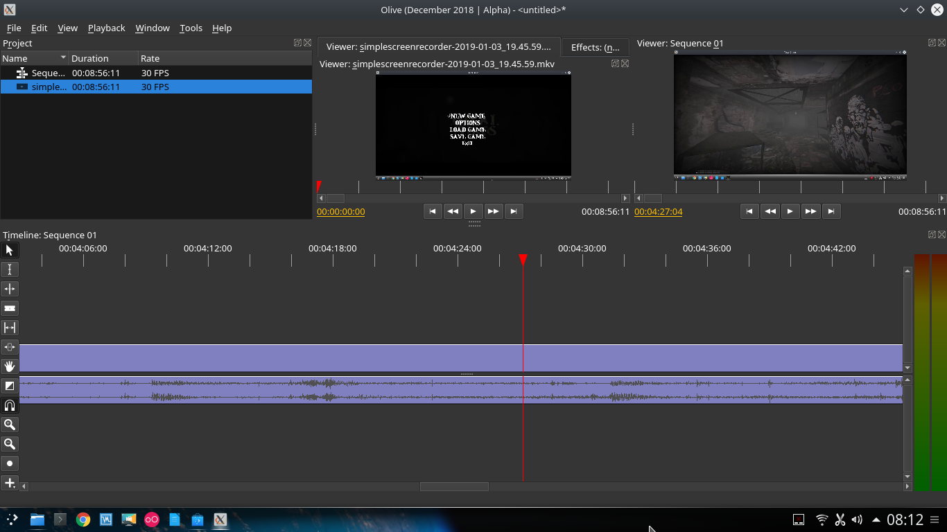 Editor de vídeo Olive no GNU/Linux