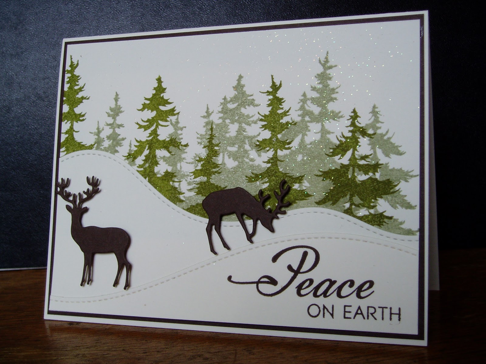 Ink-Creatable Works of Heart: Peace on Earth Holiday Card
