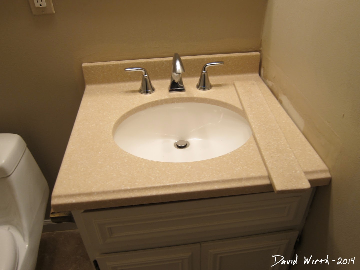 how to install sink backsplash, caulk
