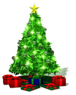 Animation Image of a Lighted Christmas Tree