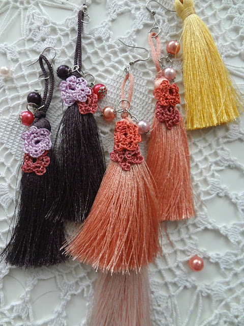 Flower Tassel Earrings DIY
