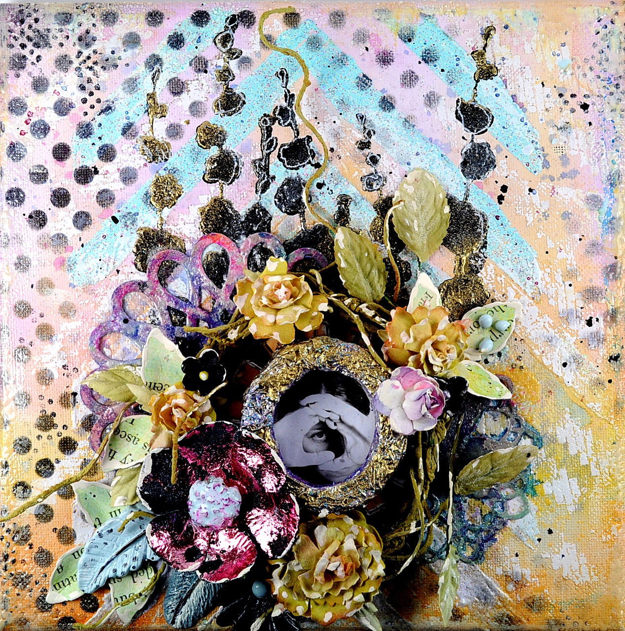 purple peanut's crafty blog Define & Shine Canvas