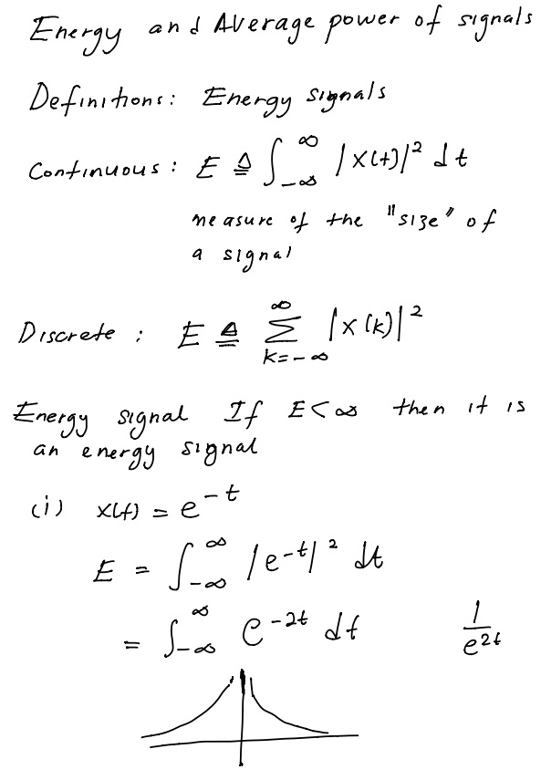 EEEC6440314 Signal and Systems: Energy and average power of signals