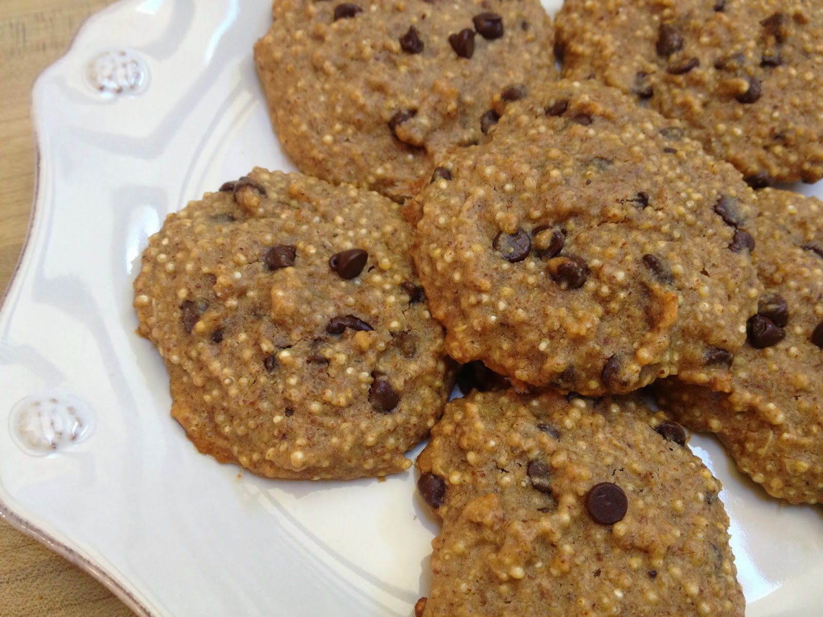 Weekday Gourmet Recipe Creation Quinoa Almond Chocolate Chip Cookies