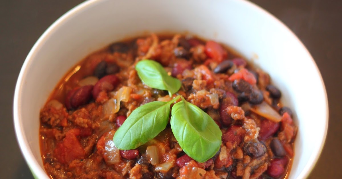 Chili con carne y chocolate