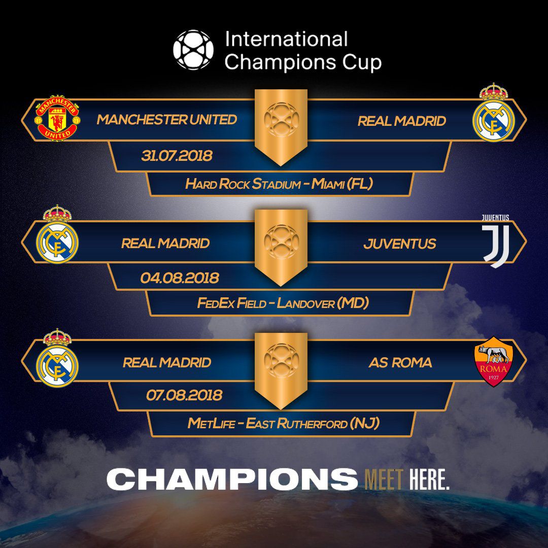 Horarios Real Madrid Champions Cup 2018 Horarios Real Madrid Champions Cup 2018