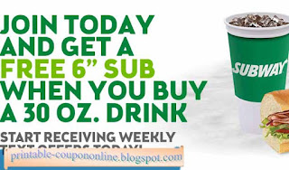 Free Printable Subway Coupons Free Printable Subway Coupons