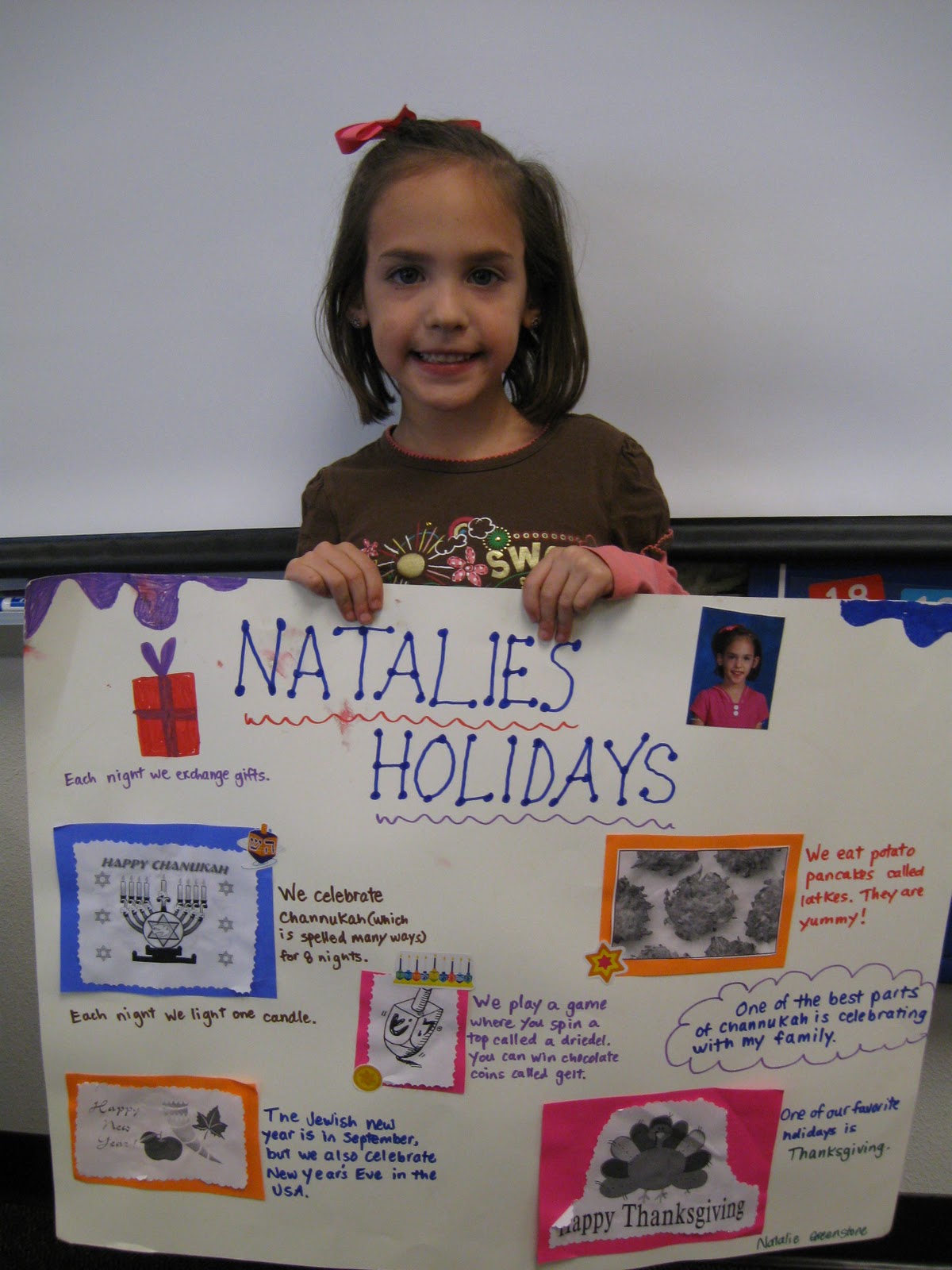 Ms. Erickson's Kindergarten Kids! Family Holiday Project!