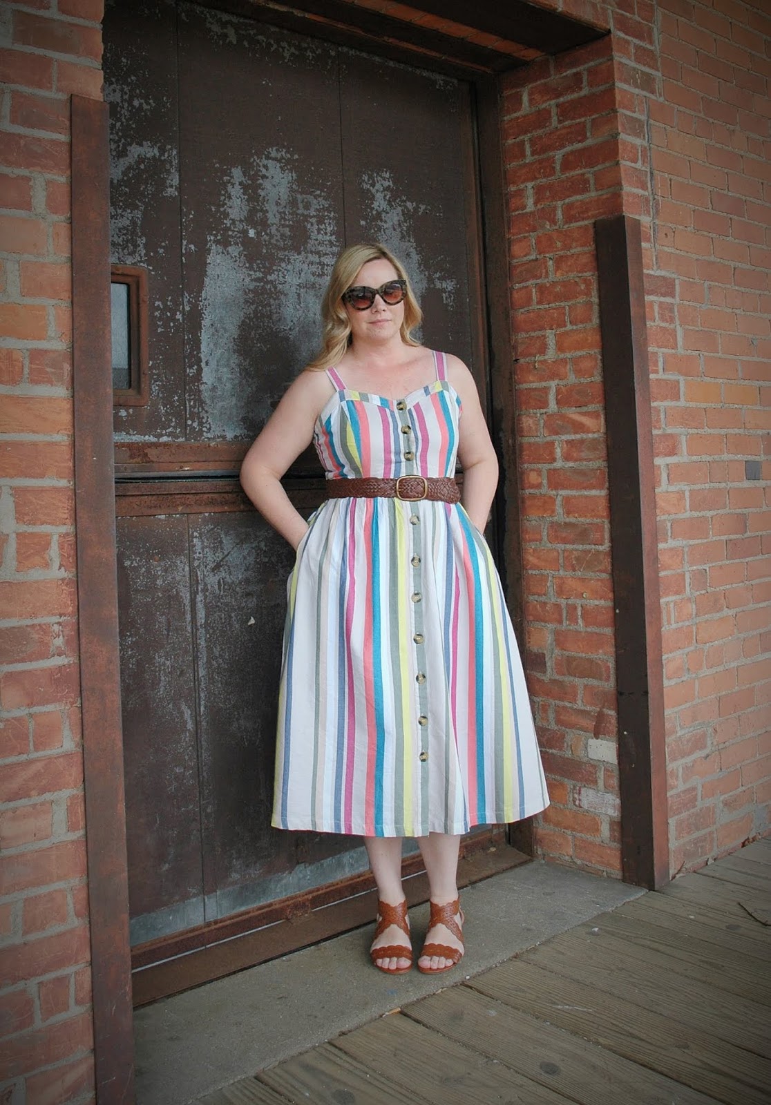 time and tru midi dress