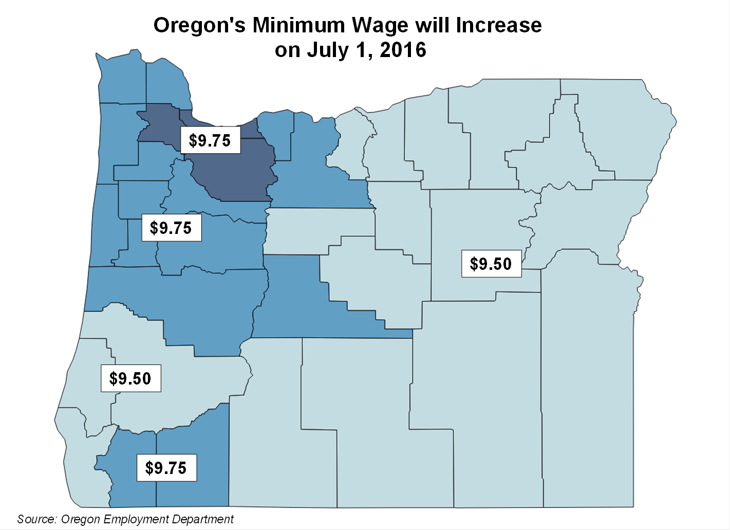 Oregon Workforce and Economic Information Oregon's Three Minimum Wages
