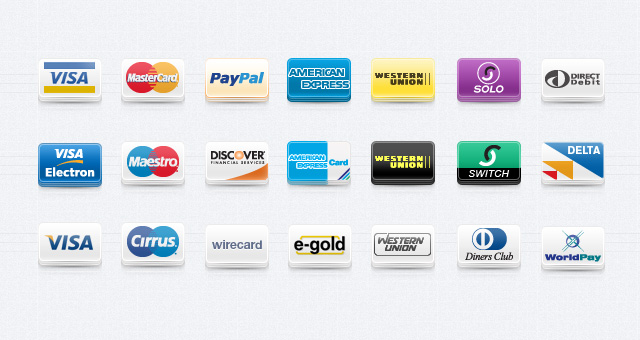 Iconos de tarjetas de crédito