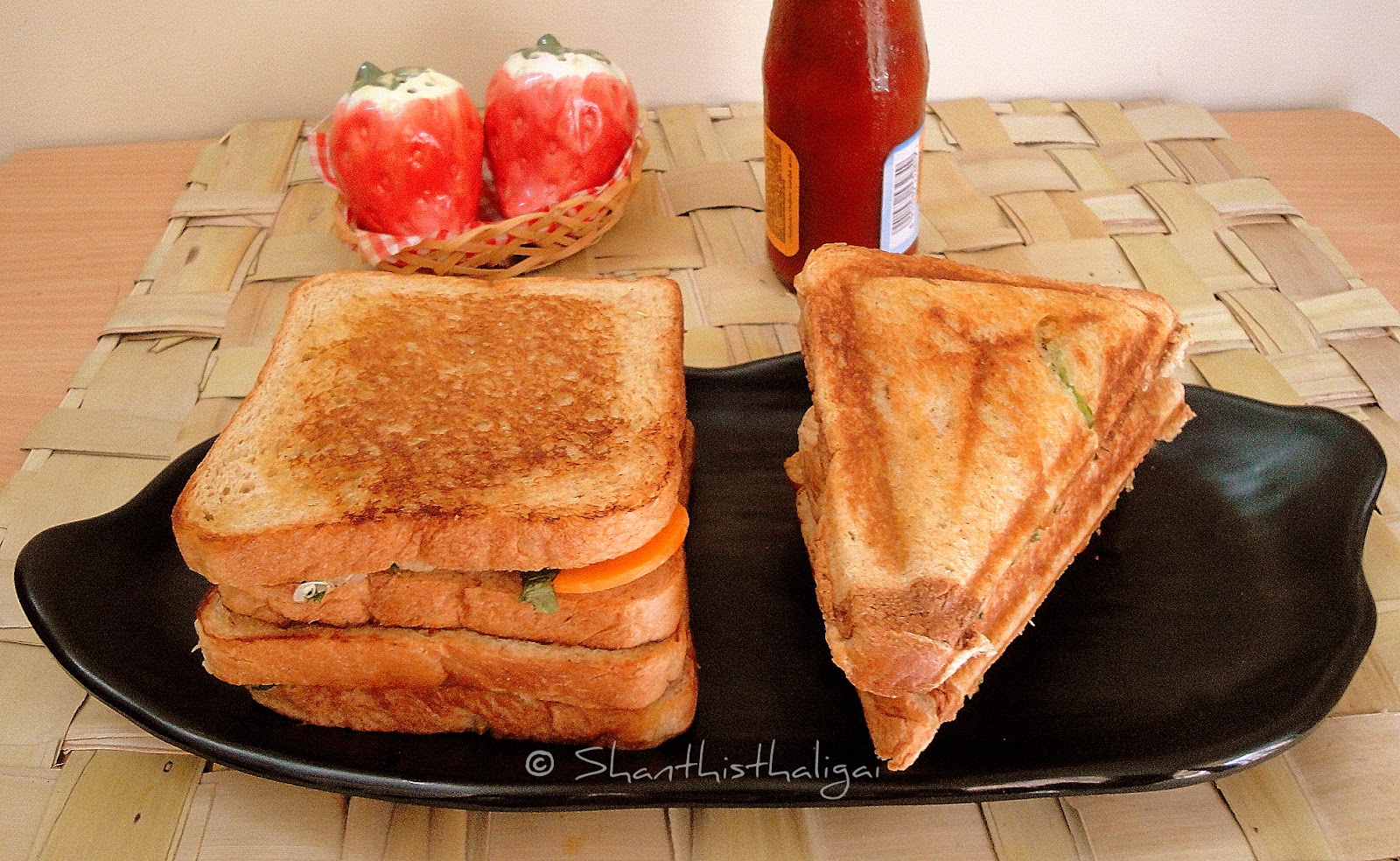 Shanthi Krishnakumar's cook book QUINOA AND SWEET POTATO SANDWICH