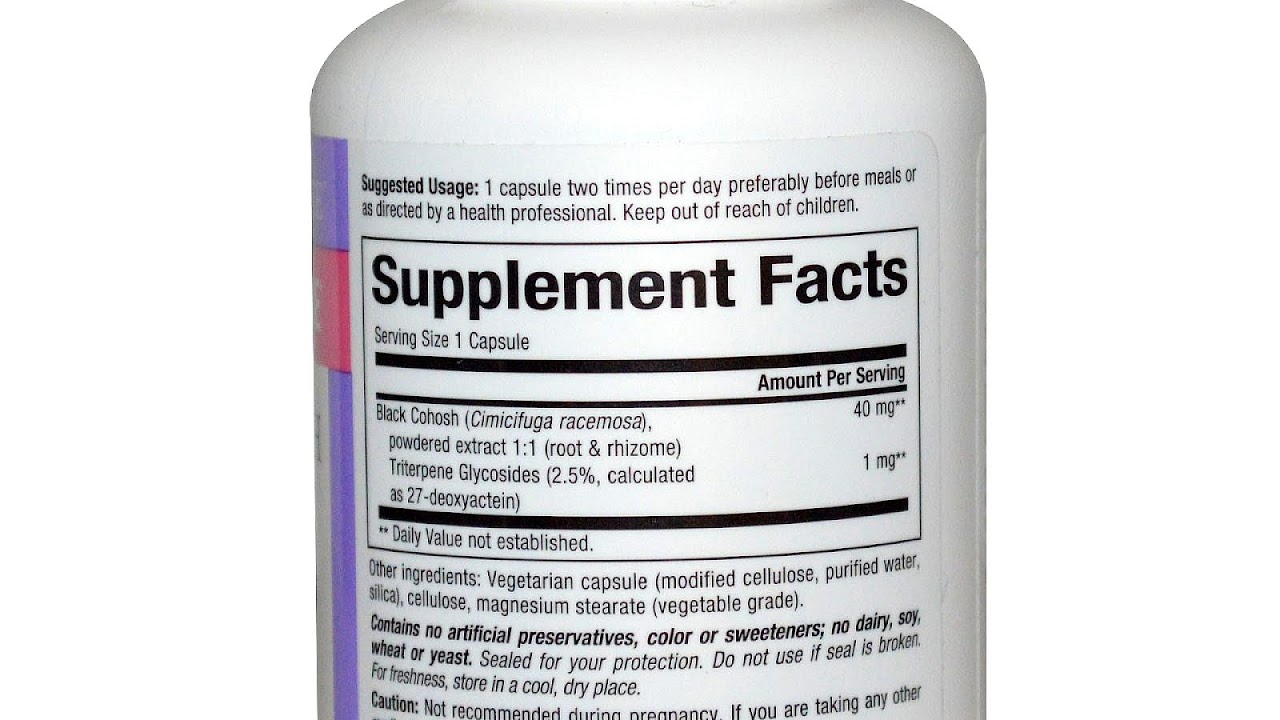 Black Cohosh For Menopause Menopause Choices