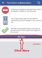 enable two step verification facebook