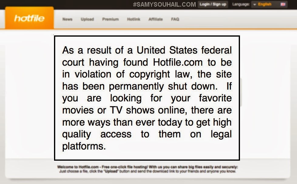 إيقاف موقع مشاركة الملفات الشهير Hotfile هوت فايل نهائيا ! إيقاف موقع مشاركة الملفات الشهير Hotfile هوت فايل نهائيا !
