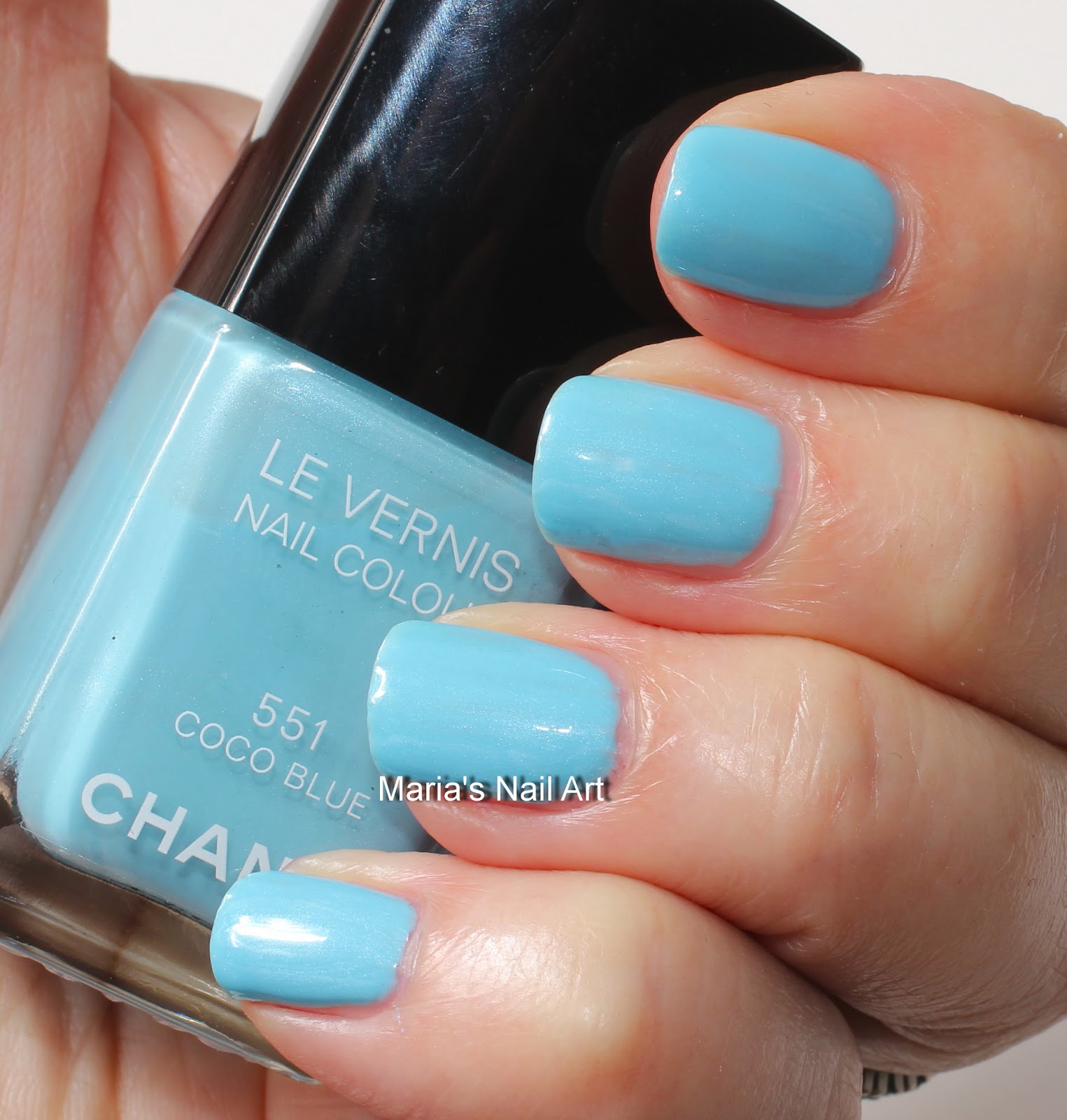 Marias Nail Art Polish Chanel Coco Blue 551 - Les Jeans coll. swatches - Chanel