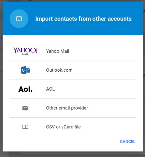 import contacts into em client