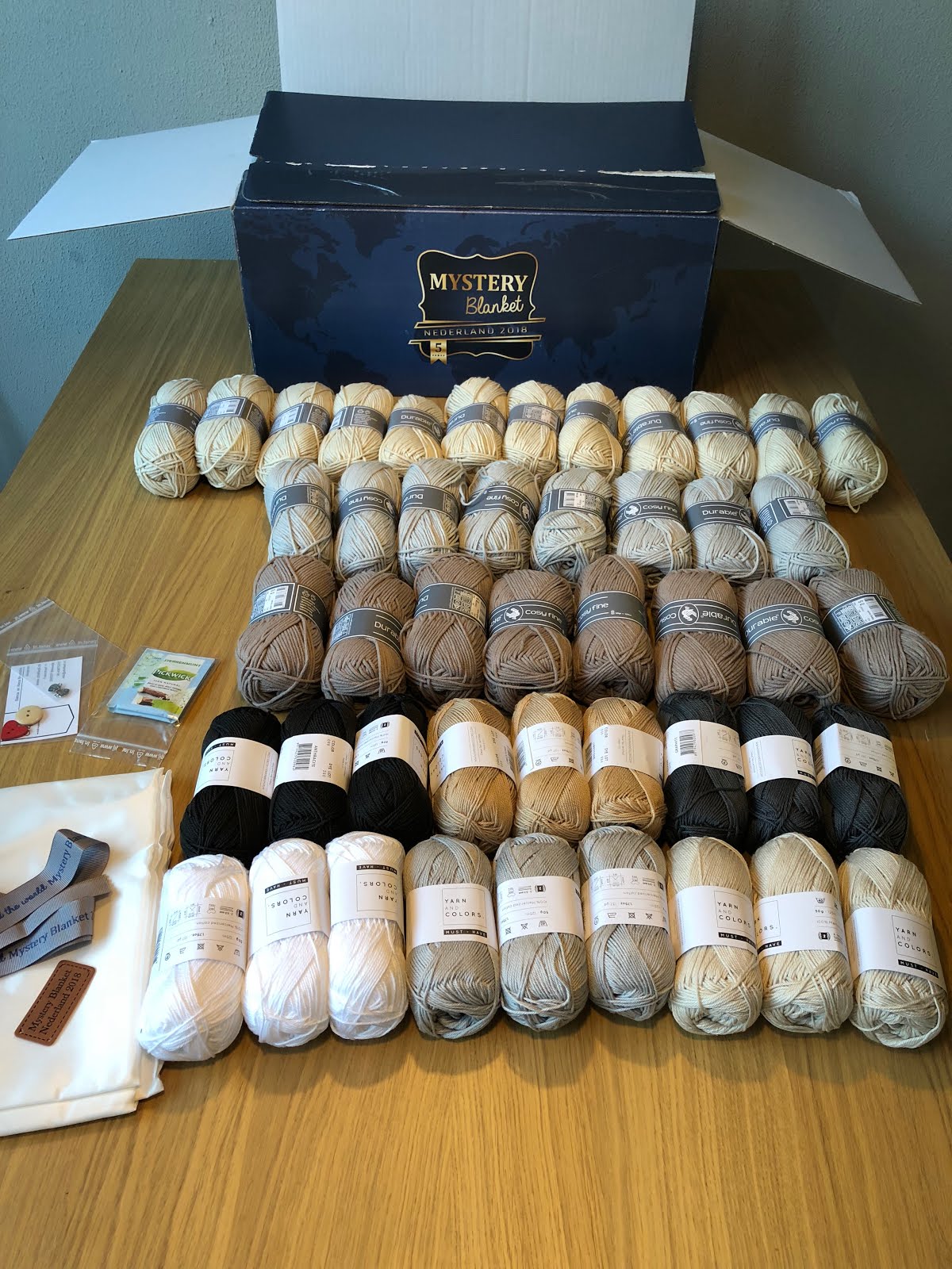 Renske Creatief Unboxing mystery blanket pakket 2018