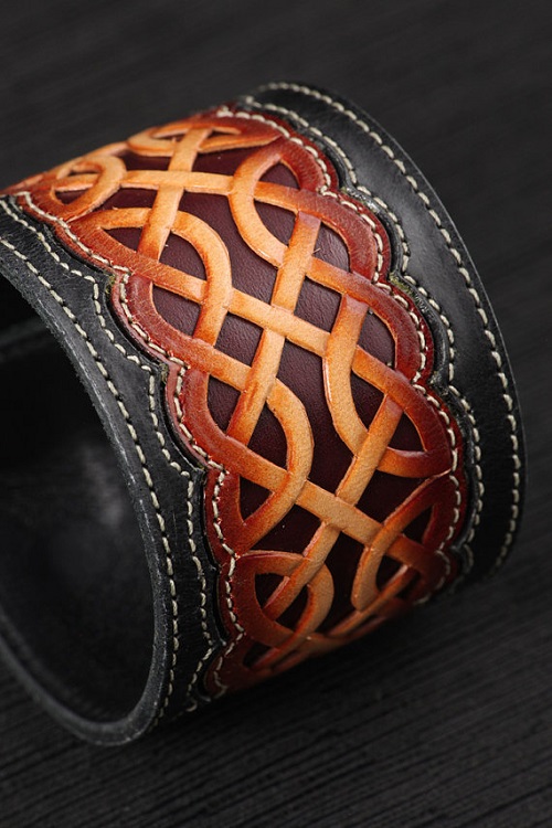 Amazing Leather Cuffs by Ethos Custom Brands / The Beading Gem