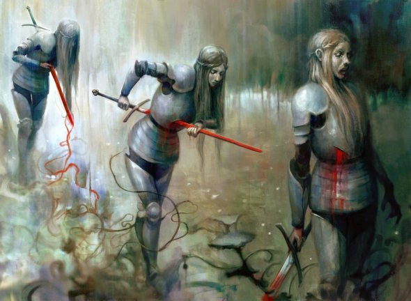 As sombrias ilustrações de terror e fantasia de Seb McKinnon Seb McKinnon deviantart ilustrações fantasia sombria terror games magic
