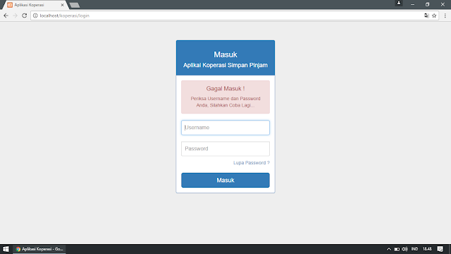 Validasi Login di Codeigniter dengan PHP, Bootstrap dan MySQL Validasi Login di Codeigniter dengan PHP, Bootstrap dan MySQL