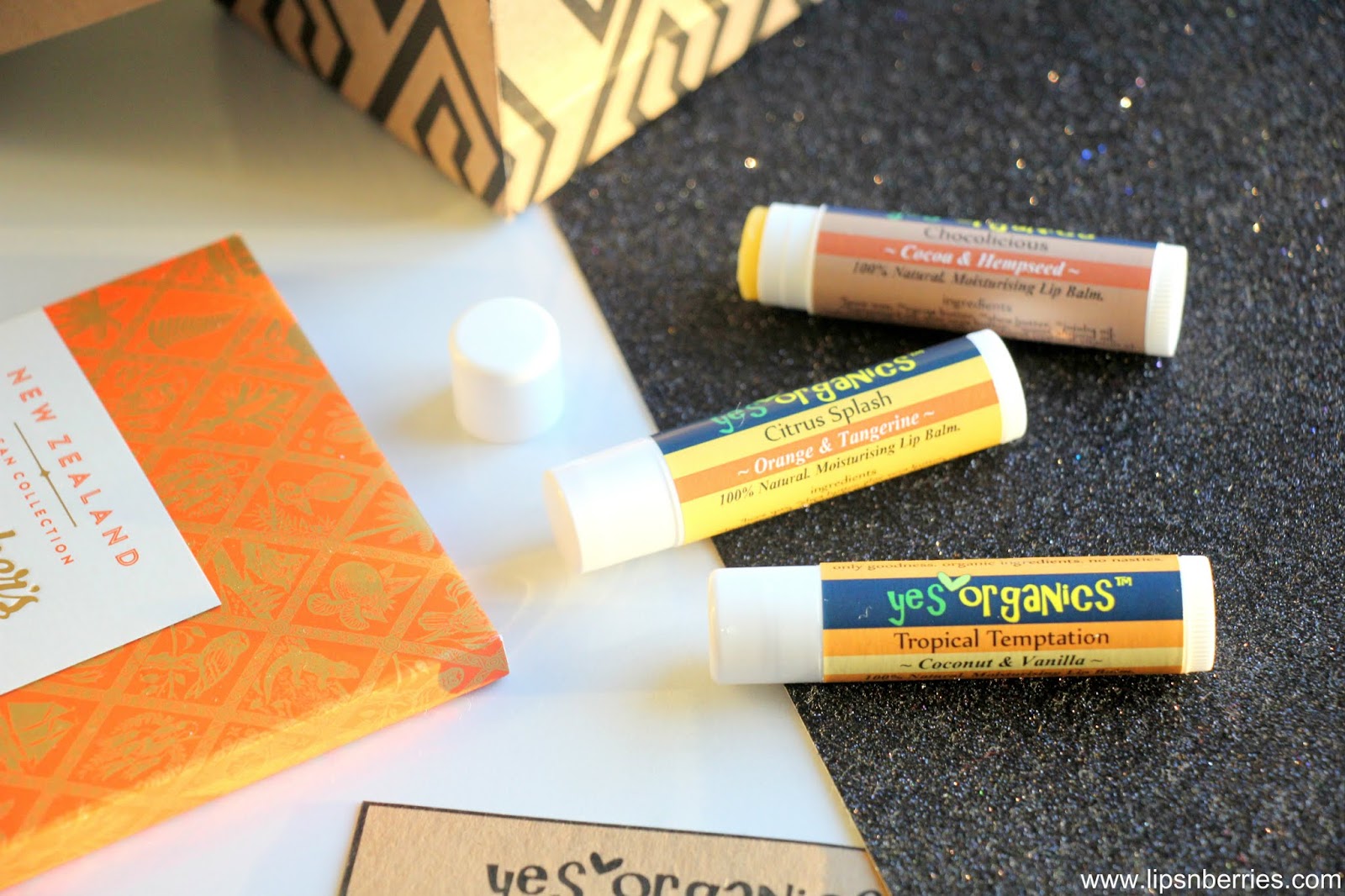 Yes Organics Lip Balms Review LIPS n BERRIES