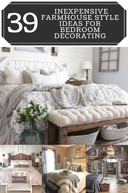 39 Inexpensive Farmhouse Style Ideas For Bedroom Decorating