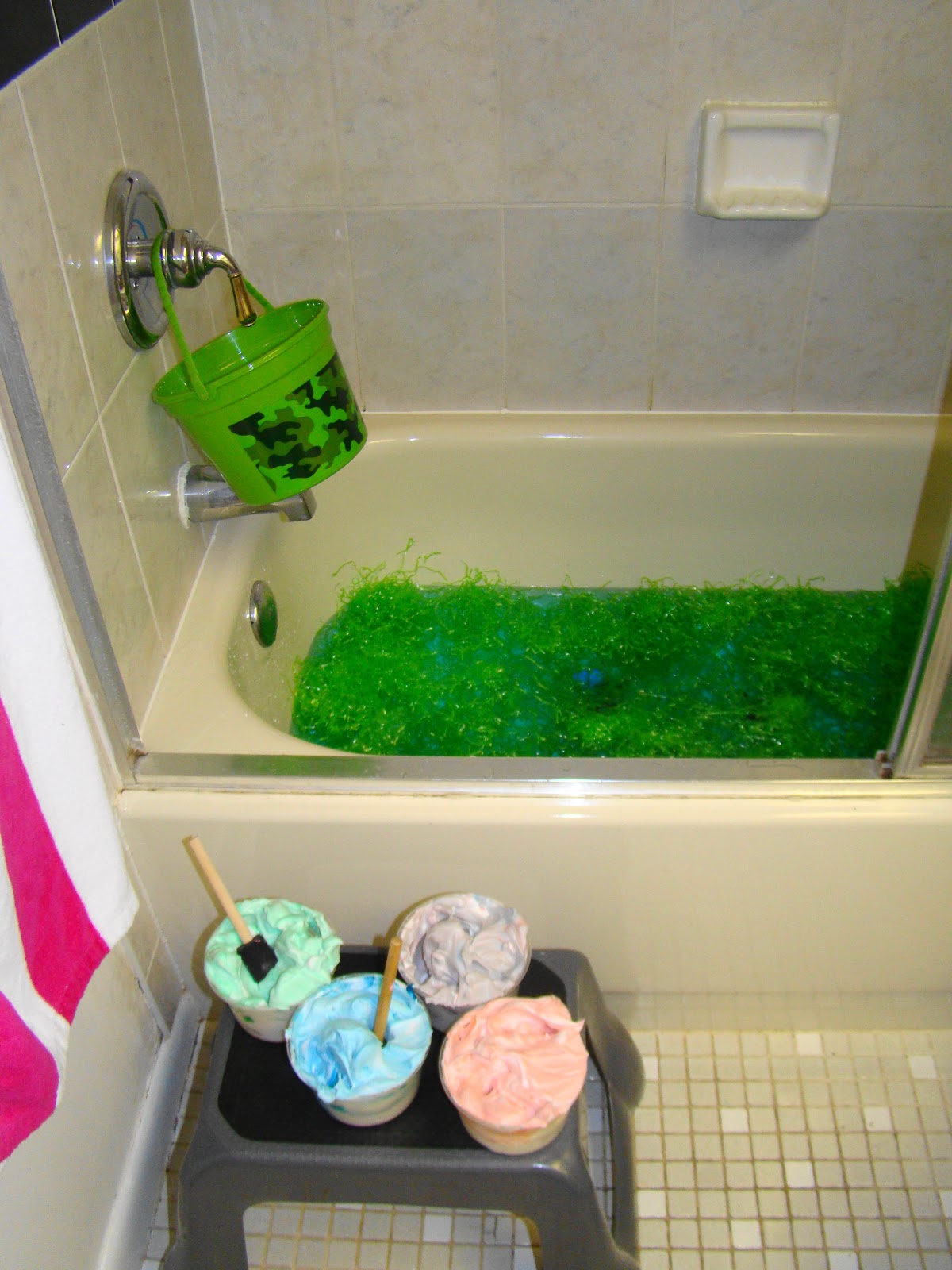 Munchkamoo Times Two: Mr. P's Easter Bath