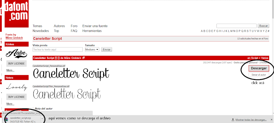 como descargar e instalar fuentes gratis paso a paso