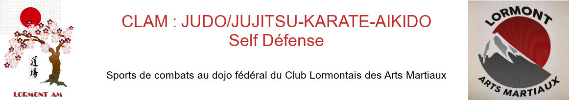 CLAM : JUDO/JUJITSU KARATE AIKIDO Self Défense 