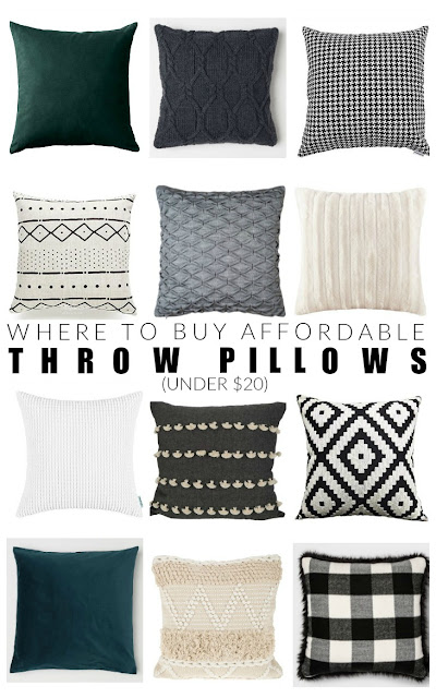 Where to buy affordable throw pillows